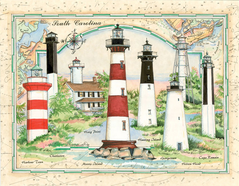 Lighthouses of South Carolina Puzzle | Jigsaw Puzzles