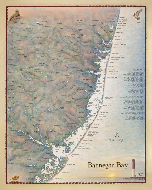 Barnegat Bay Depth Map