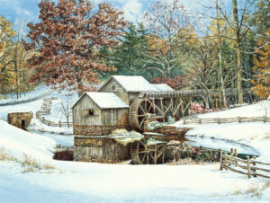 50521 First Snow at Mabry Mill