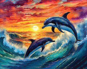 Dolphins at Play Puzzle